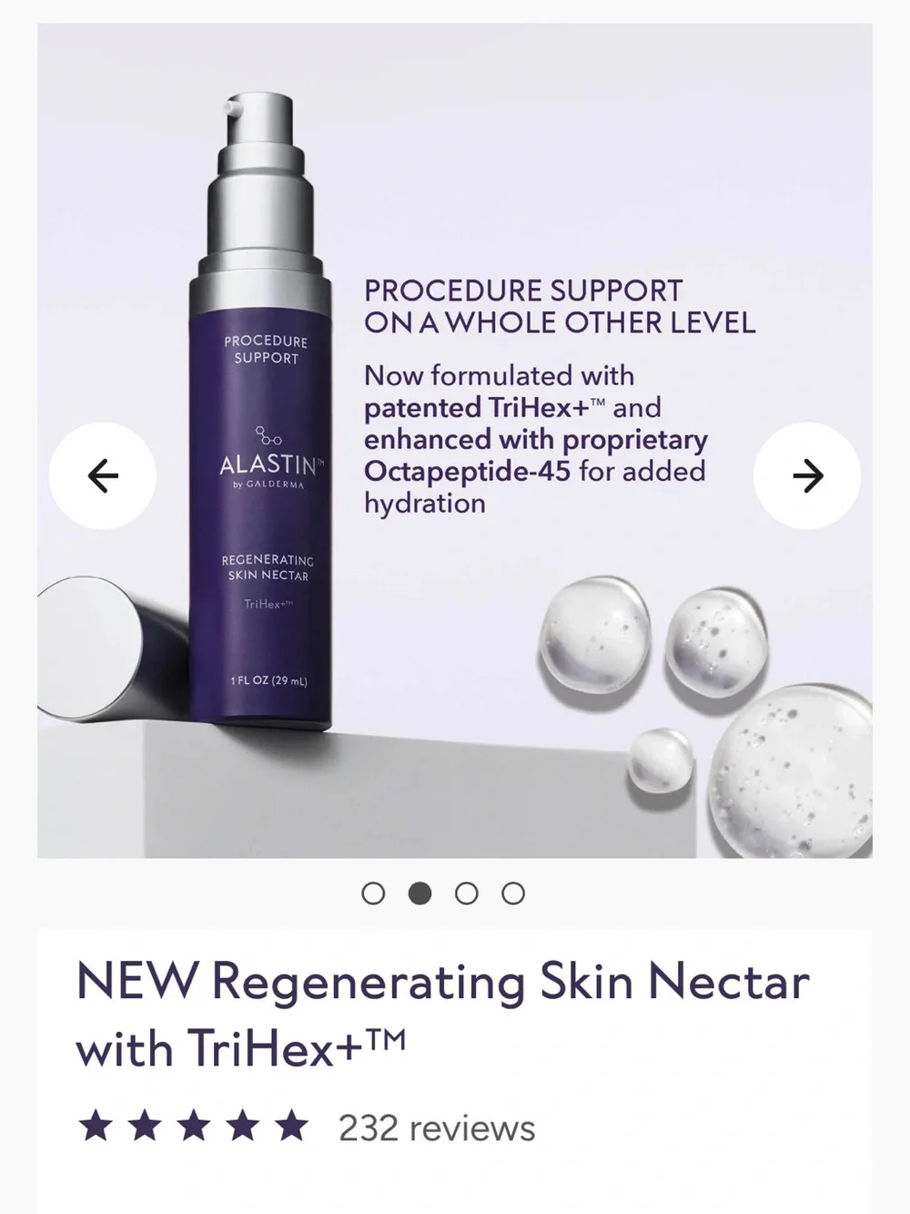 Alastin Regenerating Skin Nectar with TriHex+ Technology — NEW